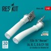 RESKIT RSU48-0385 F/A-18 Hornet (A, B, C, D & CF-18) air intakes for Kinetic kit (3D Printed) 1/48